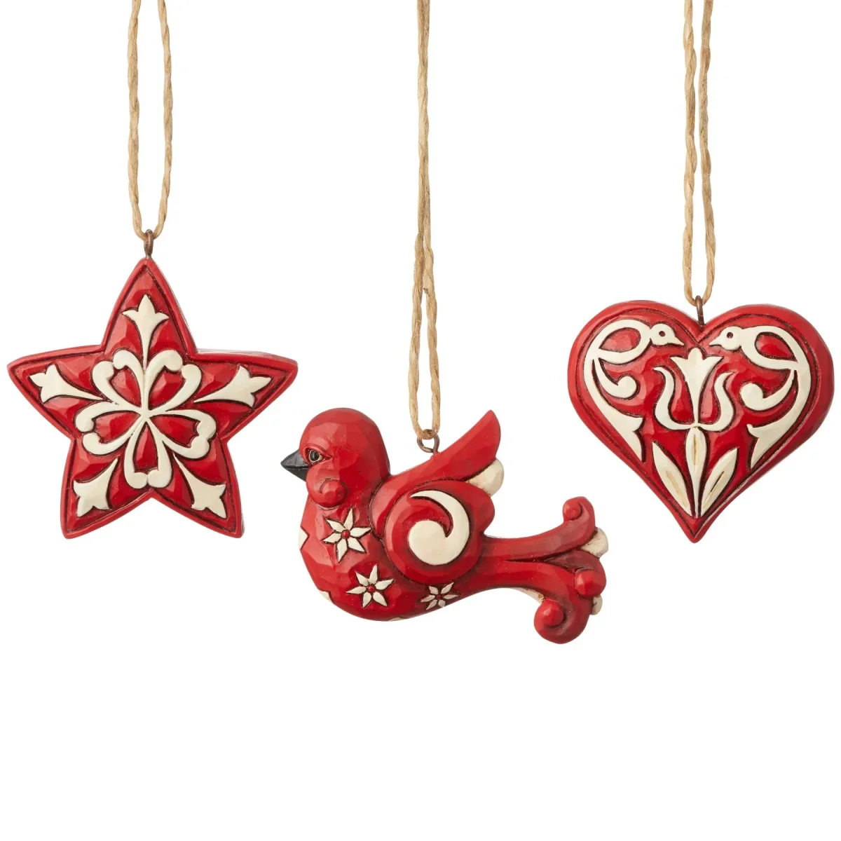 Nordic Noel Ornament Set – Heartwood Creek, 3 stk. - Billede 2