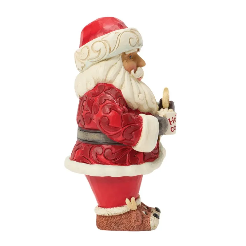 Heartwood Creek Santa with hot Cocoa H: 13cm - Billede 4