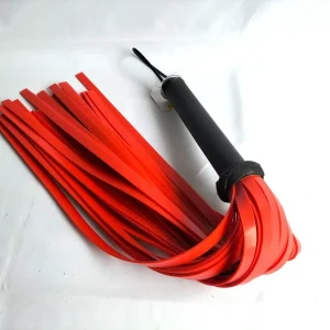 Orange silikone flogger